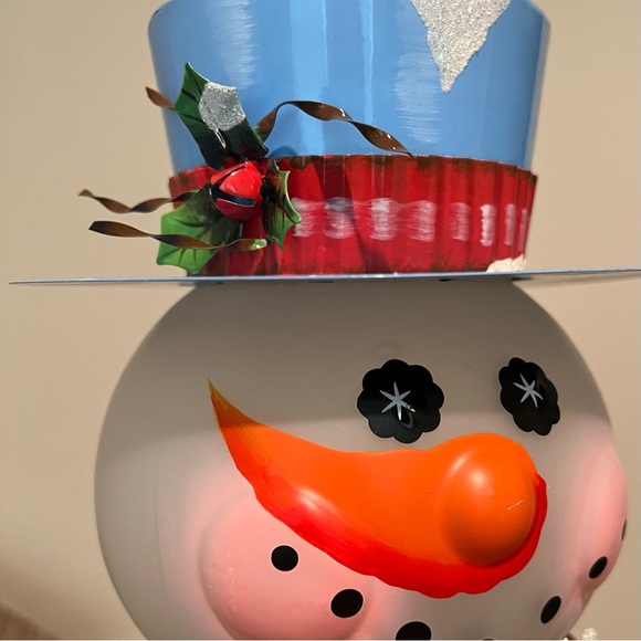 Cracker Barrel Snowman Magic Candle Holder - Picture 3 of 5